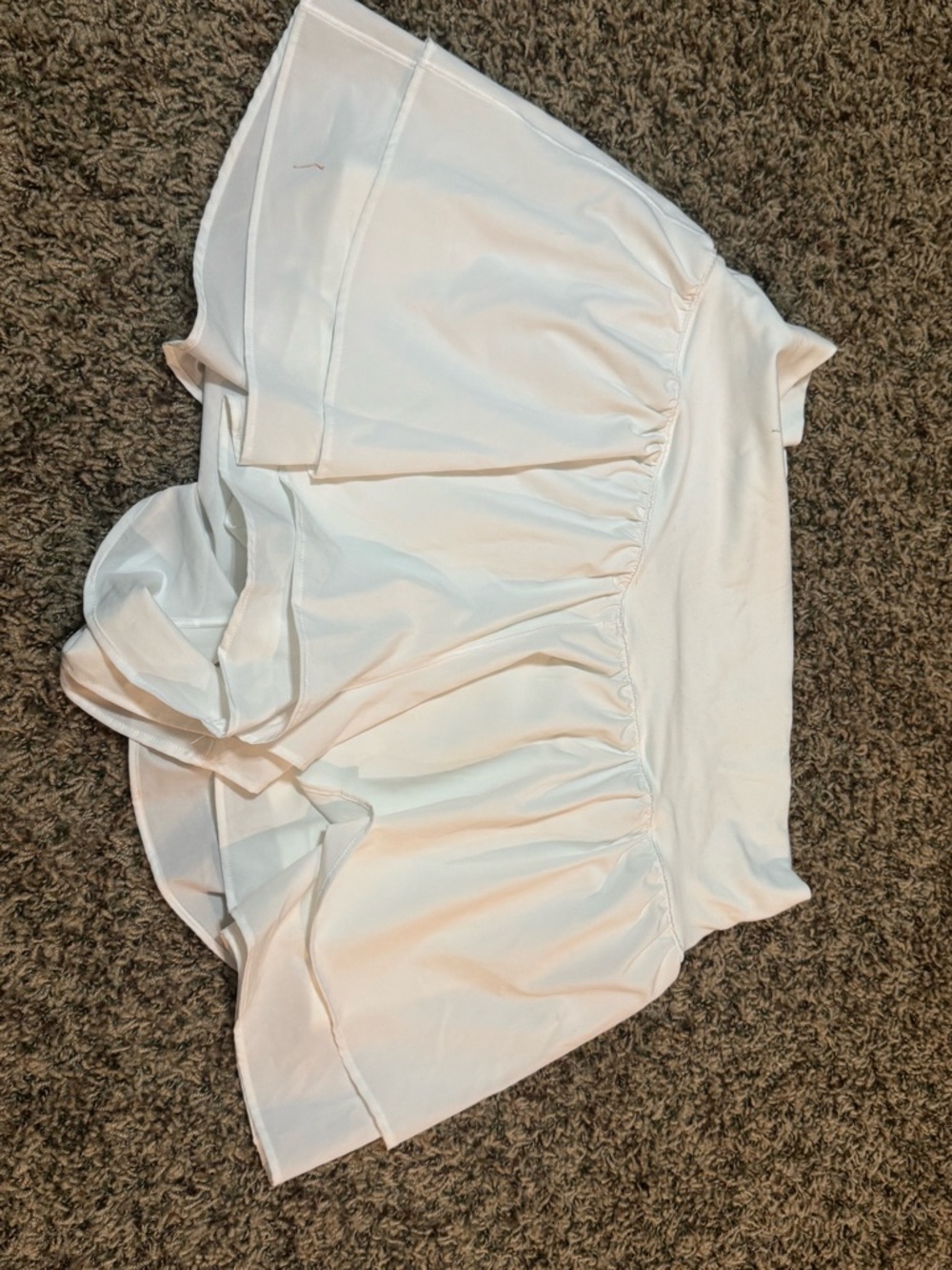 White Flowy Shorts